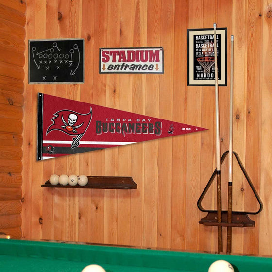 Tampa Bay Buccaneers Pennant Banner and Wall Tack Pads