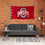 College Flags & Banners Co. Ohio State Buckeyes Go Bucks Printed Header 3x5 Foot Banner Flag