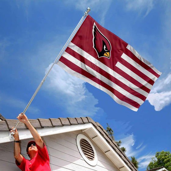 WinCraft Arizona Cardinals Nation Americana Flag Outdoor Indoor 3x5 Foot Banner