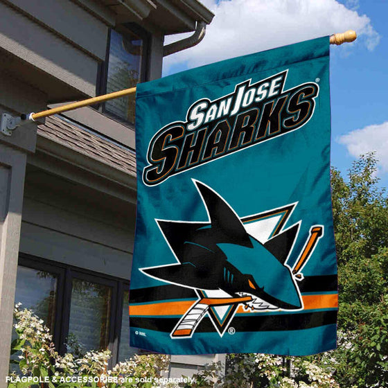 WinCraft San Jose Sharks Double Sided Banner House Flag