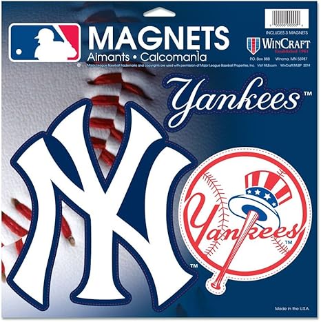 New York Yankees Vinyl Magnet 11" x 11"