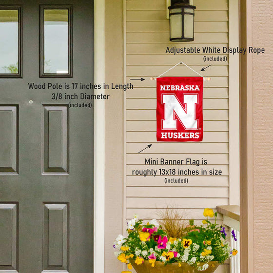 Nebraska Cornhuskers Banner for Windows Doors and Walls