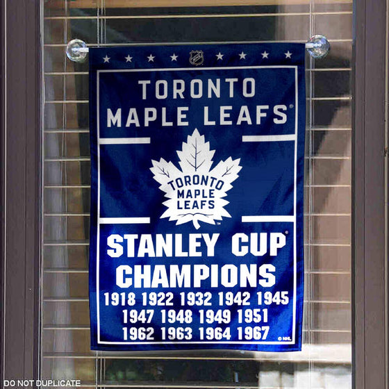 WinCraft Toronto Maple Leafs 13 Time Stanley Cup Champions Double Sided Garden Flag