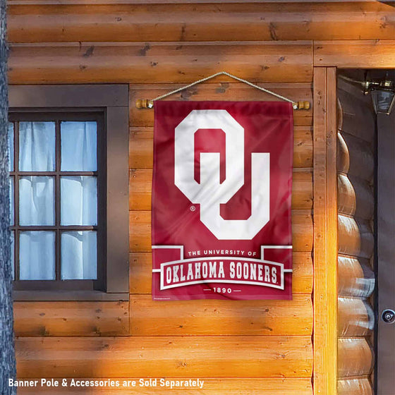 WinCraft Oklahoma Sooners Established Year Banner Flag