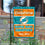 WinCraft Miami Dolphins 2 Time Super Bowl Champions Double Sided Garden Flag