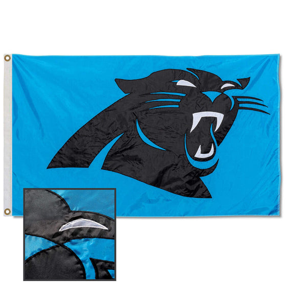 WinCraft Carolina Panthers Embroidered Nylon Flag