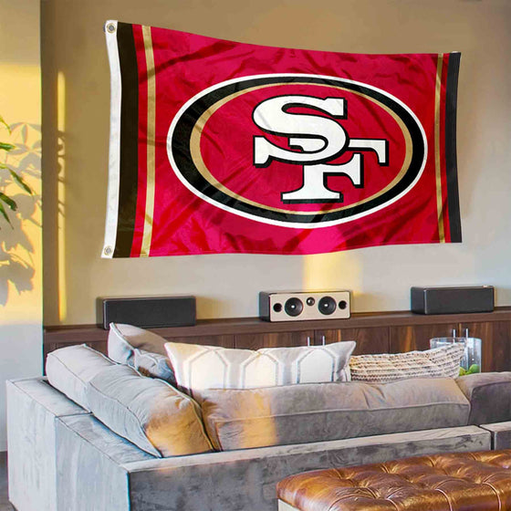 San Francisco 49ers Logo Banner and Tapestry Wall Tack Pads