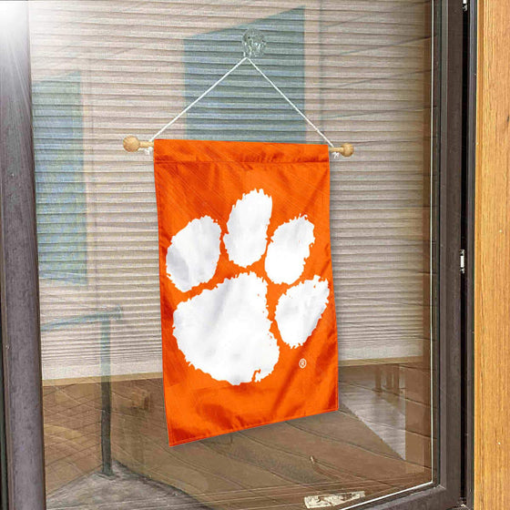 Clemson Tigers Paw Banner for Windows Doors and Walls