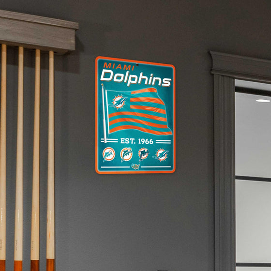 WinCraft Miami Dolphins Americana Banner Flag Sign