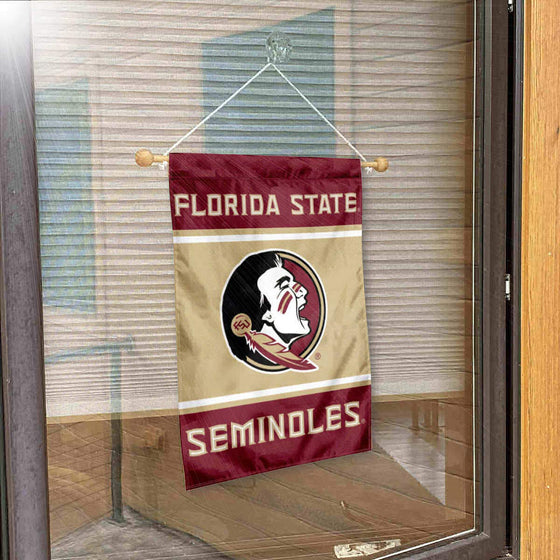 College Flags & Banners Co. Florida State Seminoles Window Wall Banner Hanging Flag with Suction Cup