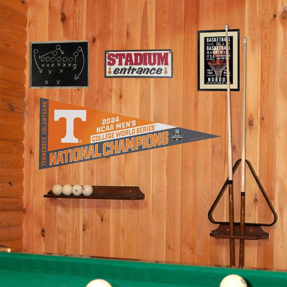 WinCraft Tennessee Volunteers Pennant CWS 2024 College Baseball Series National Champions Banner