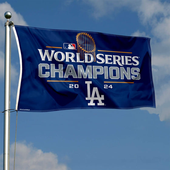 WinCraft Los Angeles Dodgers 2024 World Champions 3x5 Flag