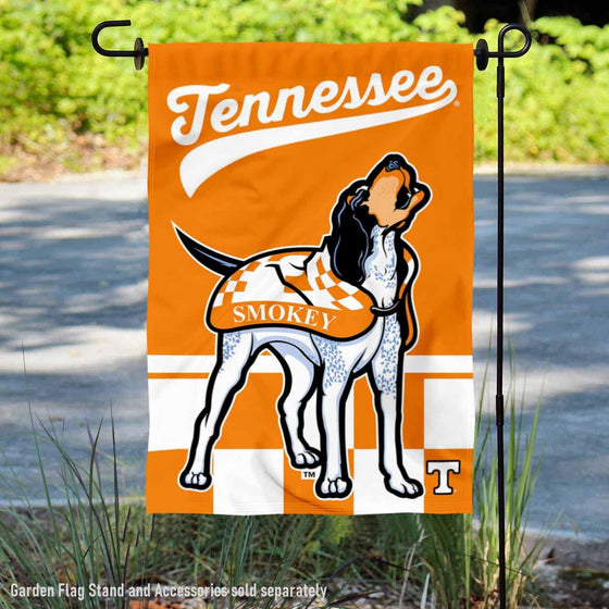 College Flags & Banners Co. Tennessee Volunteers Mascot Vols Smokey Double Sided Garden Yard Flag