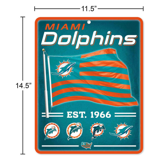 WinCraft Miami Dolphins Americana Banner Flag Sign