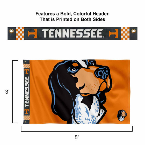 College Flags & Banners Co. Tennessee Volunteers Bold Smokey Logo Premium Flag