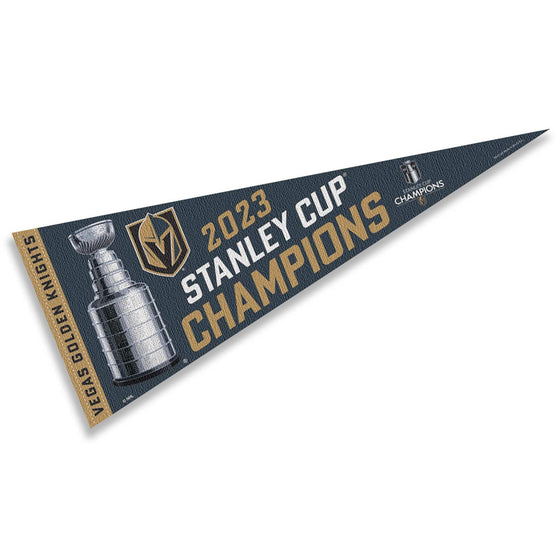 WinCraft Vegas Golden Knights 2023 Stanley Cup Champions Pennant Flag