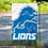 WinCraft Detroit Lions Large Logo Double Sided Garden Banner Flag