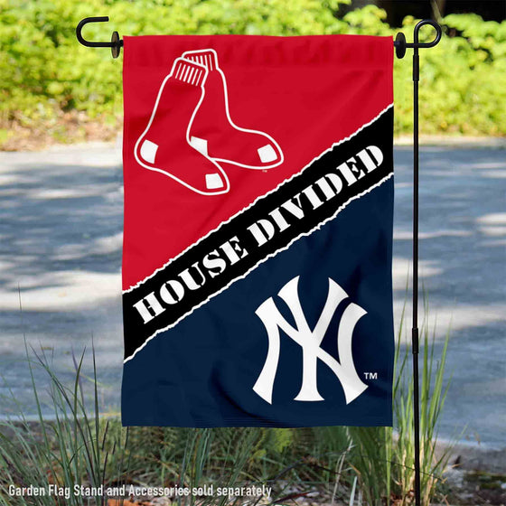 WinCraft House Divided Red Sox and Yankees Double Sided Garden Flag