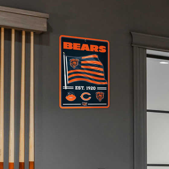 WinCraft Chicago Bears Americana Banner Flag Sign