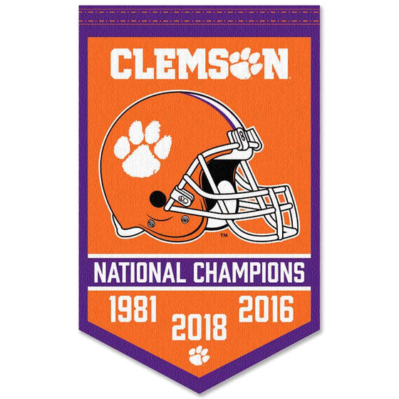 Clemson Tigers Football National Champions Banner