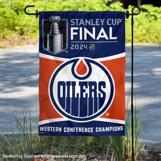 WinCraft Edmonton Oilers Stanley Cup 2024 Final Double Sided Garden Banner Flag