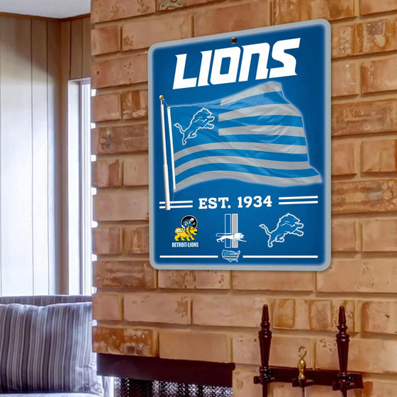 WinCraft Detroit Lions Americana Banner Flag Sign