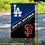 WinCraft House Divided Dodgers and Giants Double Sided Garden Flag