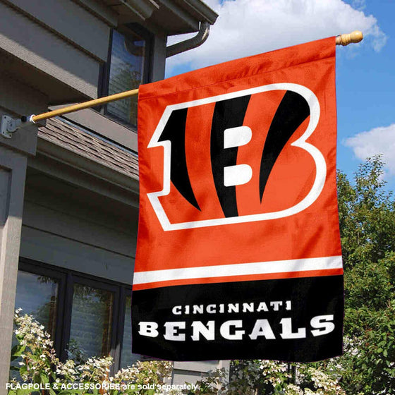 Cincinnati Bengals Two Sided House Flag