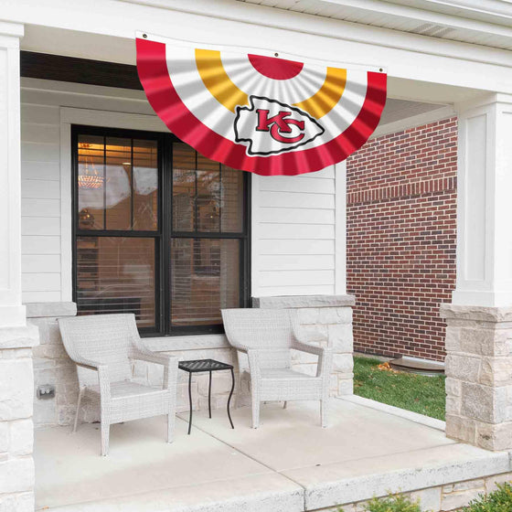 WinCraft Kansas City Chiefs Bunting Pleated Fan Banners