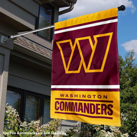 WinCraft Washington Commanders Double Sided Banner Flag