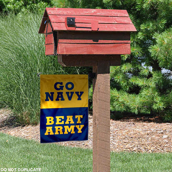 College Flags & Banners Co. US Navy Midshipmen Beat Army Garden Flag