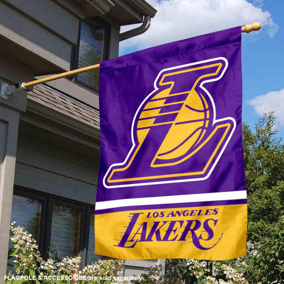 WinCraft Los Angeles Lakers Double Sided House Banner Flag