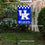 College Flags & Banners Co. Kentucky Wildcats Checkered Logo Garden Flag and Pole Holder Set