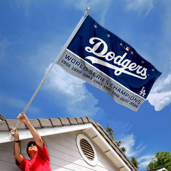 WinCraft Los Angeles Dodgers 8 Time World Champions Series 3x5 Flag