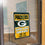 Green Bay Packers 4 Time Champions Banner Window Wall Hanging Flag with Suction Cup