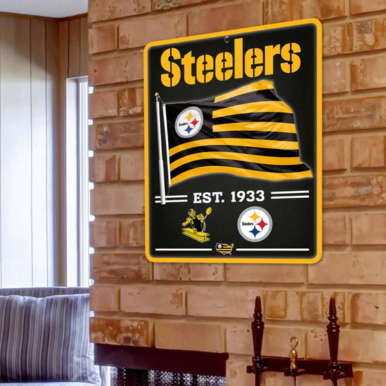 WinCraft Pittsburgh Steelers Americana Banner Flag Sign