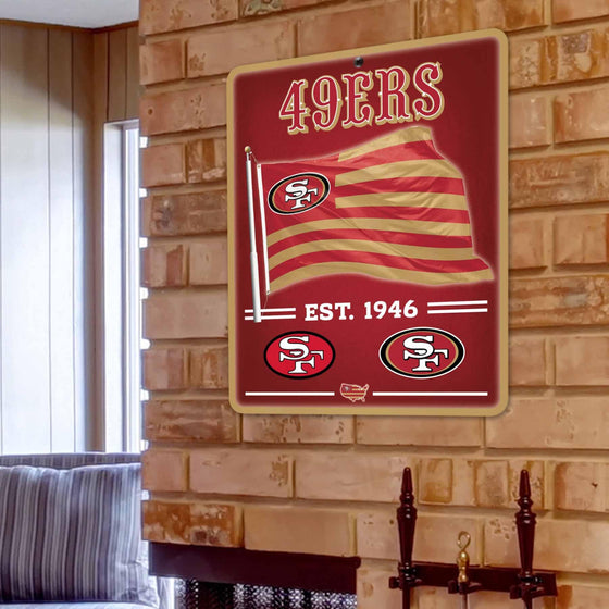 WinCraft San Francisco 49ers Americana Banner Flag Sign