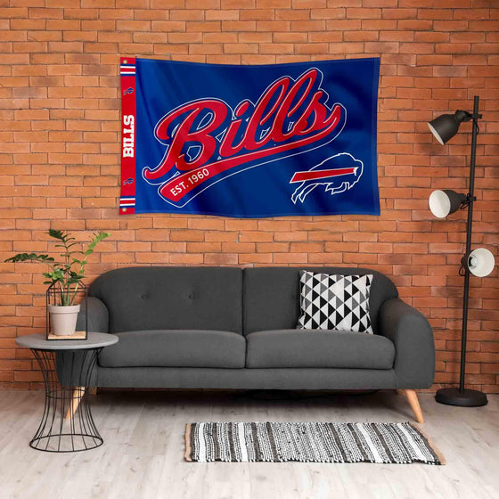 WinCraft Buffalo Bills Script Logo Premium Flag