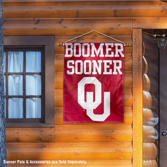 WinCraft Oklahoma Sooners Boomer Sooner Banner Flag