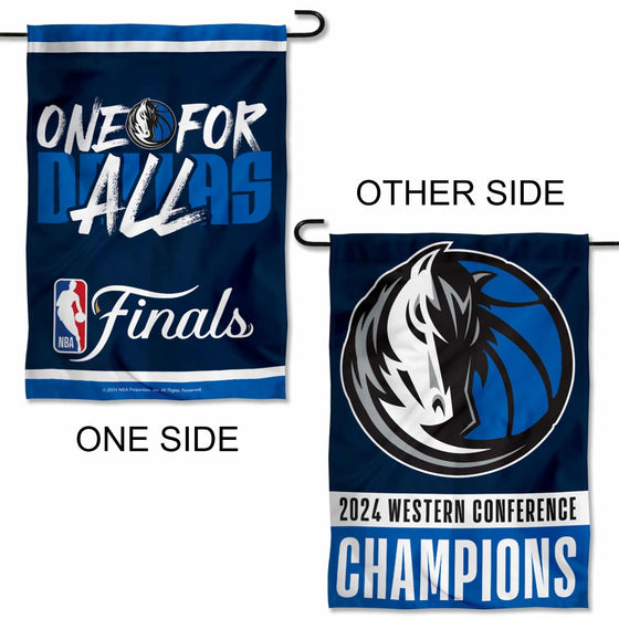 WinCraft Dallas Mavericks 2024 Finals Bound Conference Champions Garden Flag Banner