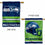 WinCraft Seattle Seahawks Primary and Helmet Double Sided Banner Flag