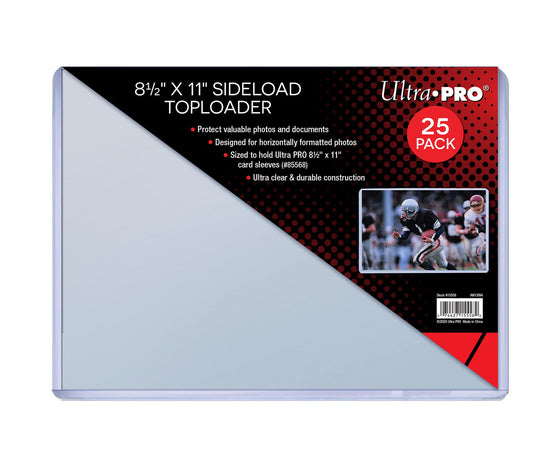 Toploader - 8-1/2x11 Side Load (25 per pack)