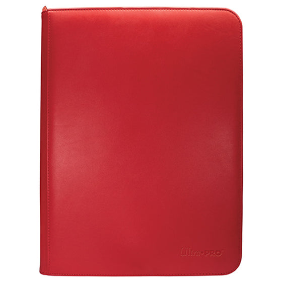 Vivid 9 Pocket Zippered PRO-Binder Red