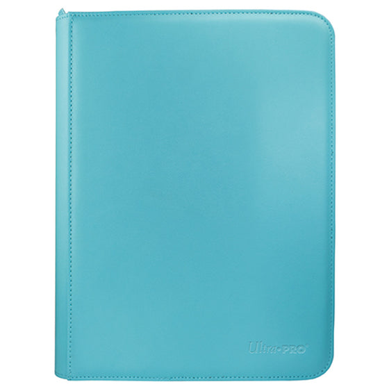 Vivid 9 Pocket Zippered PRO-Binder Light Blue