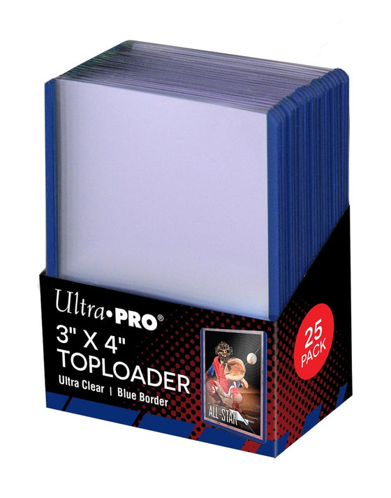 Toploader - 3x4 Blue (25 per pack)