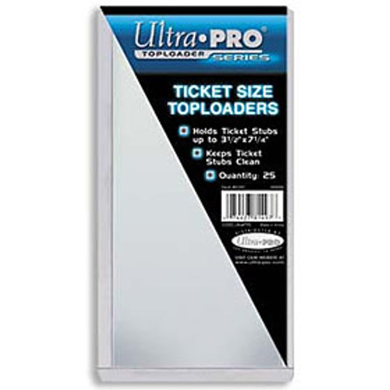 Top Loader 3 3/8" x 7 1/4" Ticket (25 per pack) (CDG)