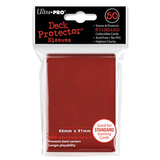 Deck Protector - Solid - Red (12 packs of 50) (CDG)