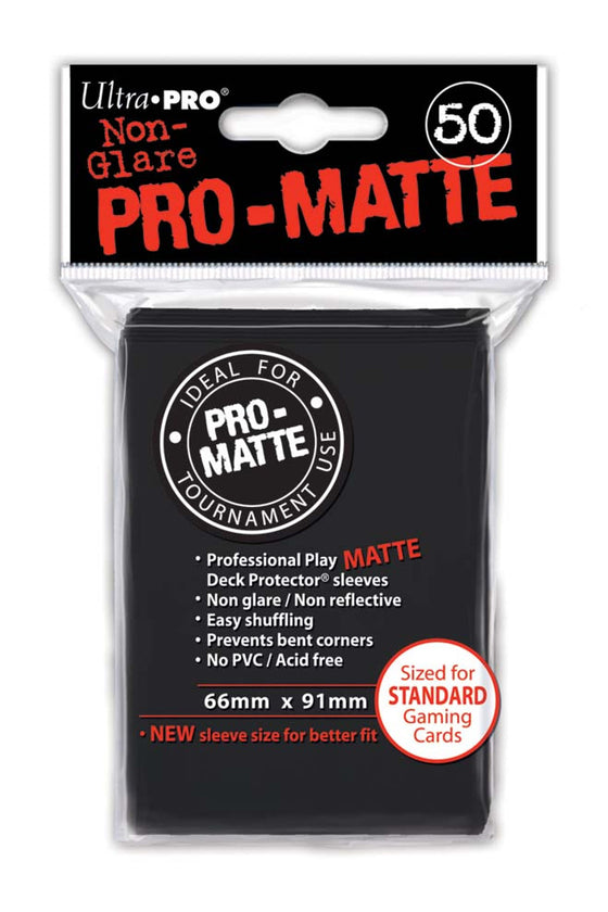 Deck Protector - Pro-Matte - Black (12 packs of 50) (CDG)