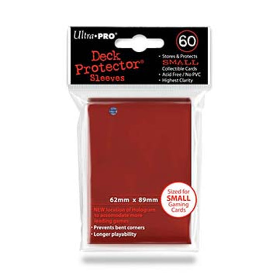 Deck Protector - Small Size - Red (10 packs of 60) (CDG)