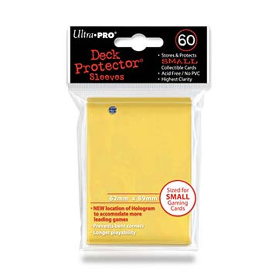 Deck Protector - Small Size - Yellow (10 packs of 60) (CDG)